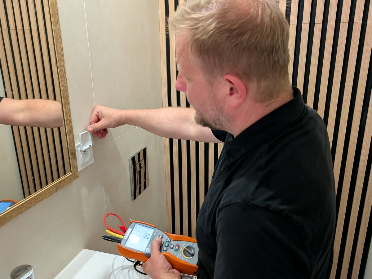 Pomiar instalacji w łazience